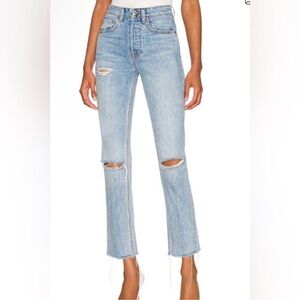 GRLFRND Karolina Jeans 28 Treasure High Rise Straight Leg